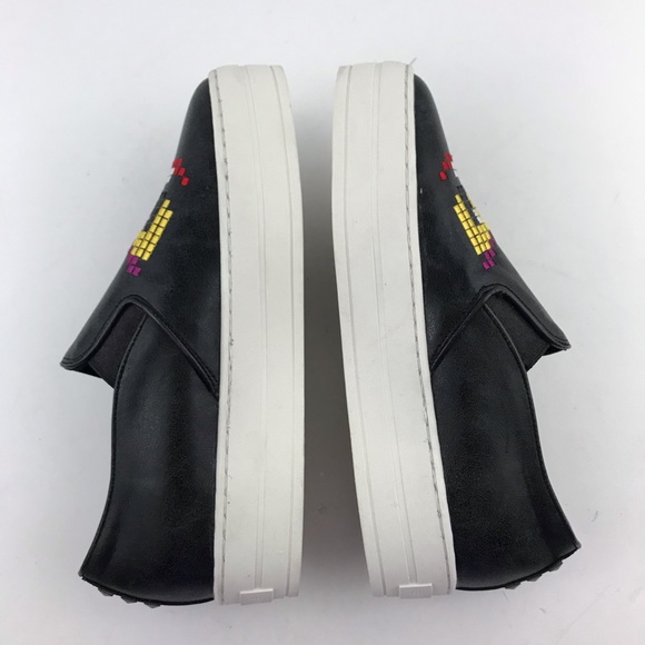 Skechers 6.5 Women Uplift Grimace Black Slip On - Picture 5 of 8